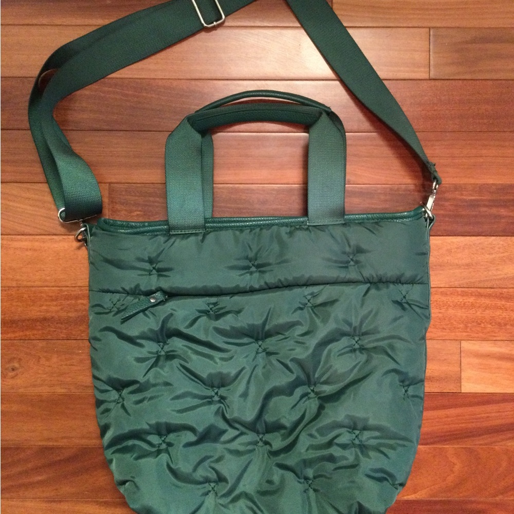 PRICE DROP! Green Puffer Bag Tote & Crossbody - Picture 8 of 15